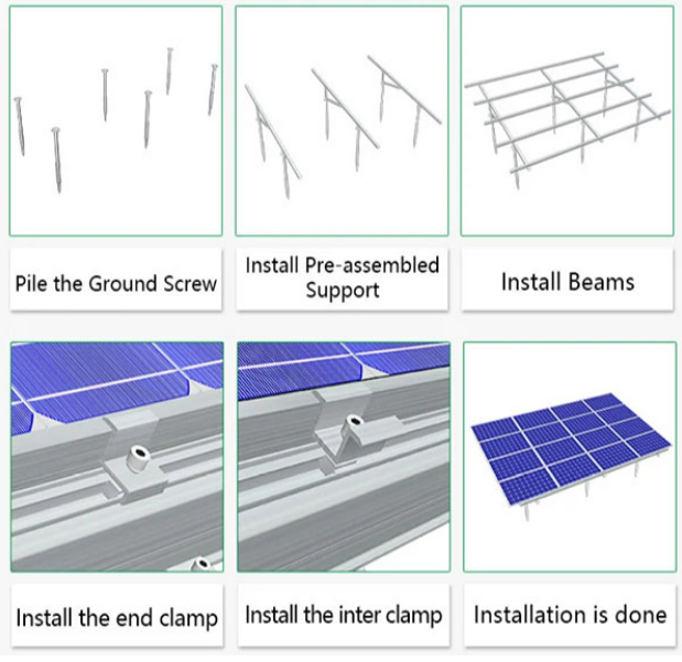 Ground Solar Panel Racking System GT5