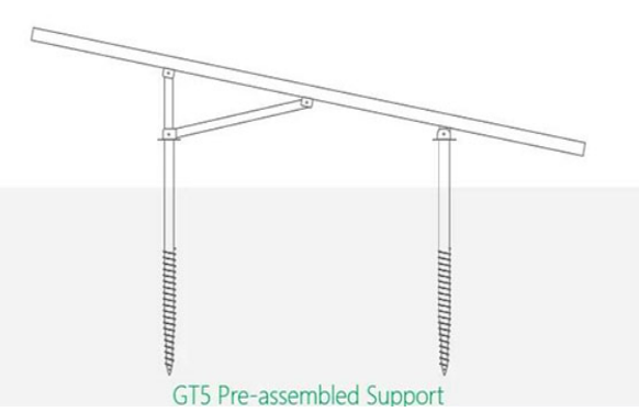 Ground Solar Panel Racking System GT5
