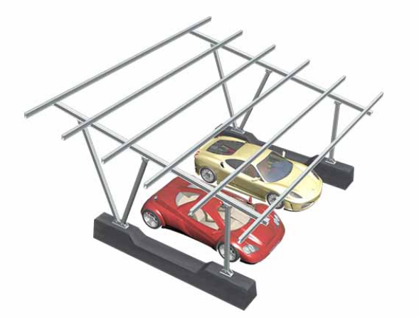 Estructura de aluminio para cochera solar