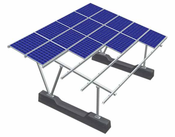 Estructura de aluminio para cochera solar