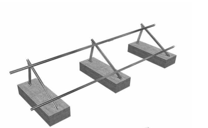 Flat Roof Triangular Elevated Mounting System