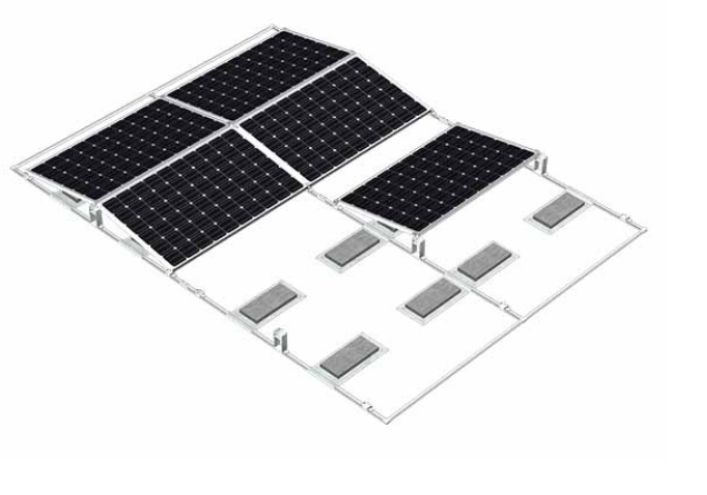 Flat Roof Solar Ballasted Mounting System