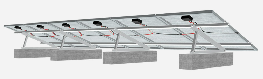 Flat Roof Adjustable Tilt Solar Mounting System – Matrix II
