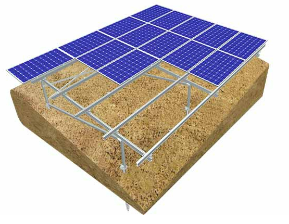 Slope Ground Solar Panel Mounting System