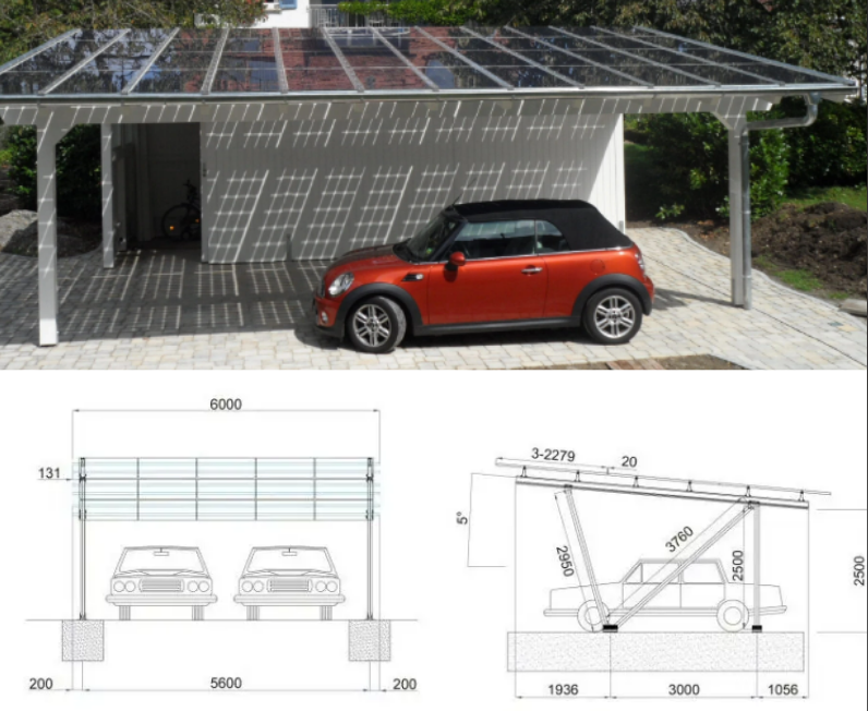 Quick and Easy Installation: Waterproof Solar Carport Mounting System