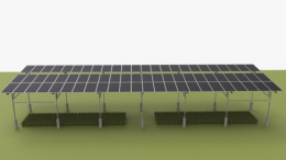 Slope Type Farm Mounting System Carbon Steel