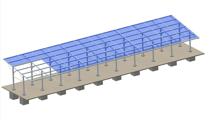 Double Post Mounting System DIY PV Carport Kit – Double Post Mounting System
