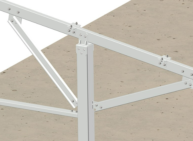 Double Post Mounting System DIY PV Carport Kit – Double Post Mounting System