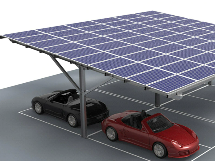 Tripsolar Steel Double Solar Carport Mounting System