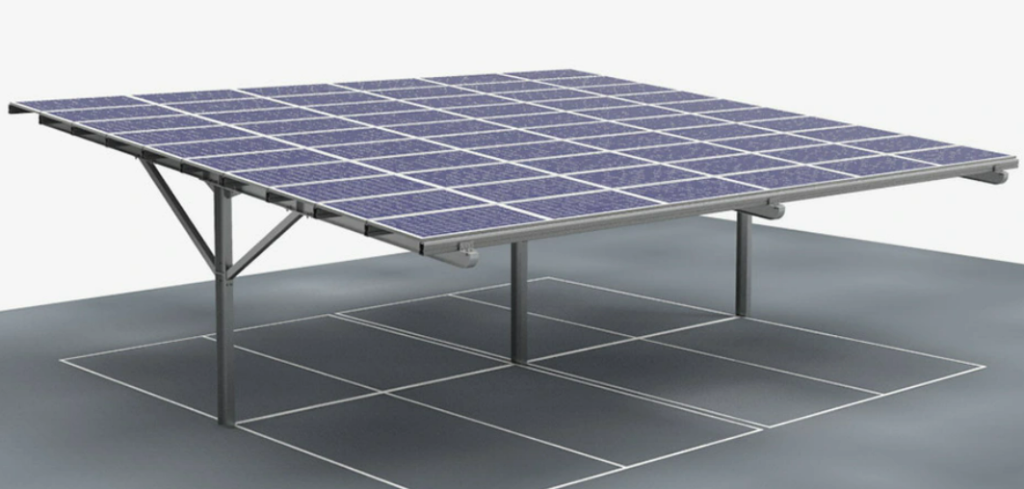 Tripsolar Steel Double Solar Carport Mounting System