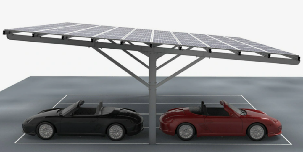 Tripsolar Steel Double Solar Carport Mounting System