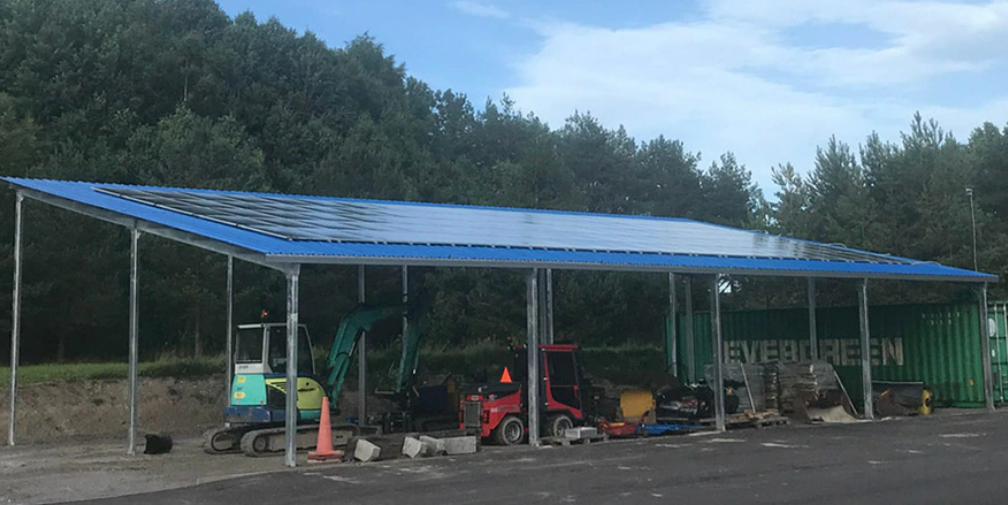 Tripsolar Steel Double Solar Carport Mounting System