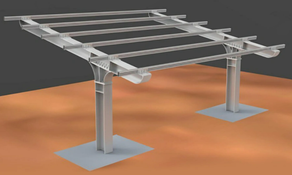 Tripsolar Steel Solar Carport Mounting System