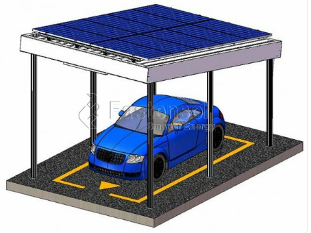 L-type Waterproof Solar Carport Mounting System