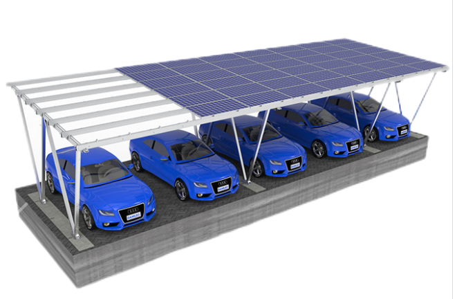 Solar Car Parking Carport Structure Mount