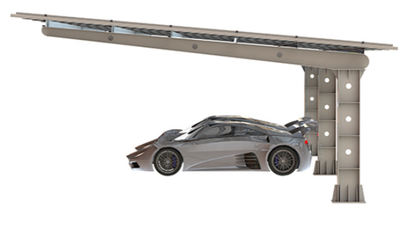 AS Steel Solar Carport Ground Mounts