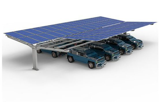 AS Solar Steel Carport Parking Structures