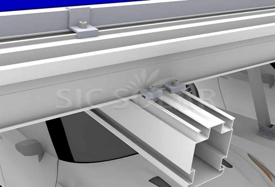 Carbon Steel Carport Mounting System for Solar PV Parking Structures - SIC SOLAR