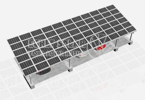 Single V-column Solar Carport Mounting System – Strong, Space-Efficient & Architecturally Elegant