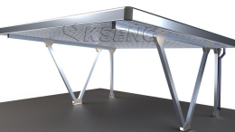 Newest Products Aluminum Solar Carport Structure With Anti-Corrosion Treatment