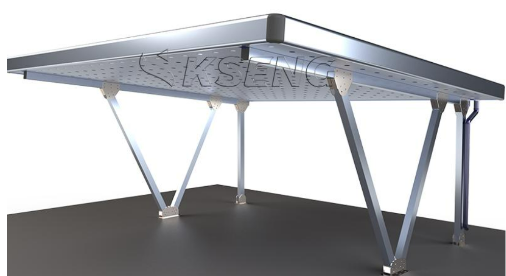 Newest Products Aluminum Solar Carport Structure With Anti-Corrosion Treatment