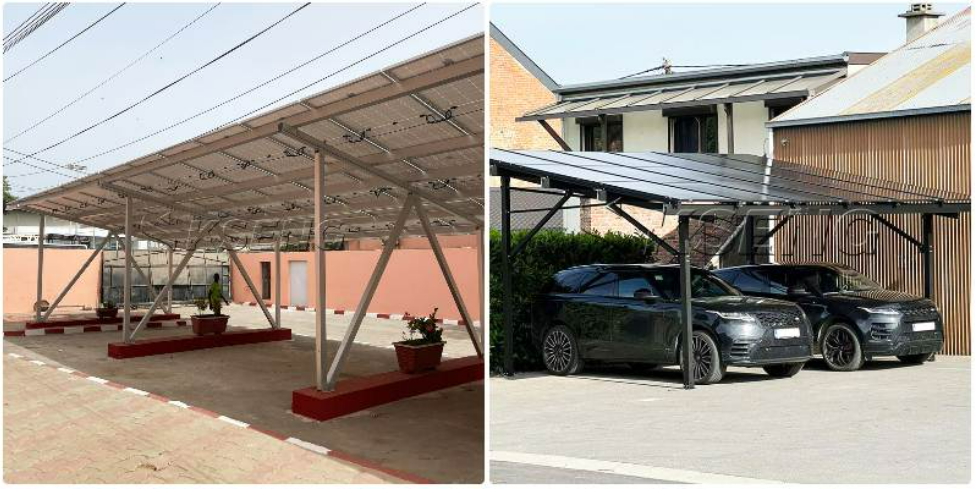 Newest Products Aluminum Solar Carport Structure With Anti-Corrosion Treatment