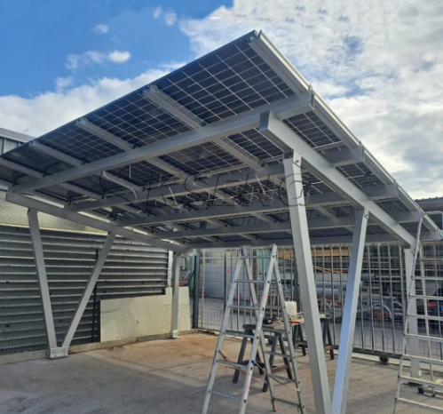 Newest Products Aluminum Solar Carport Structure With Anti-Corrosion Treatment