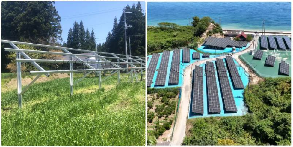 Lightweight Durable Aluminum Solar Ground Mounting Structure