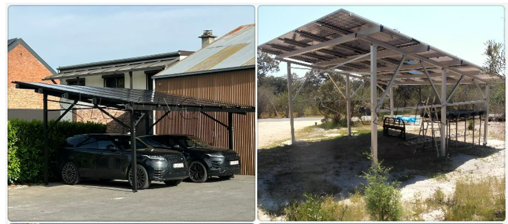Solar Aluminum Waterproof Carport Bracket System