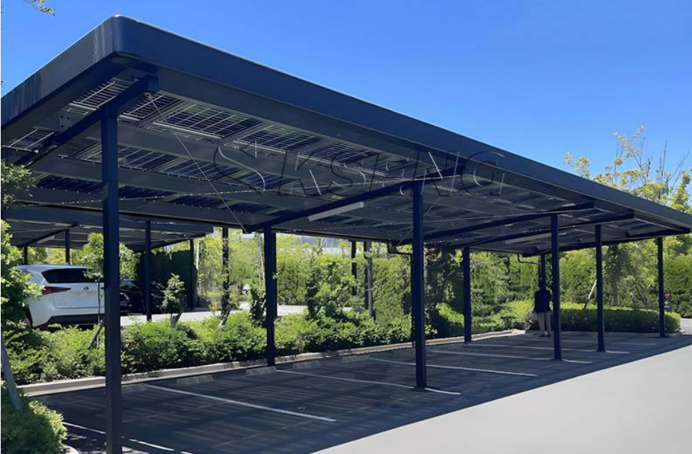 Tailored Waterproof Black Aluminum Solar Carport Solutions