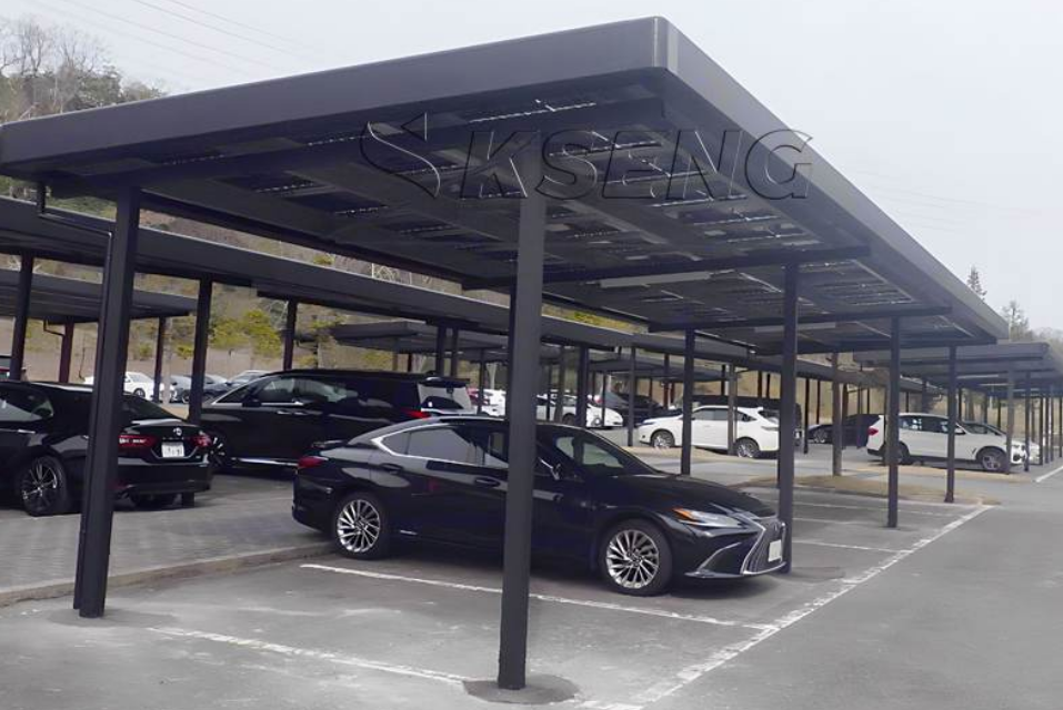 Tailored Waterproof Black Aluminum Solar Carport Solutions