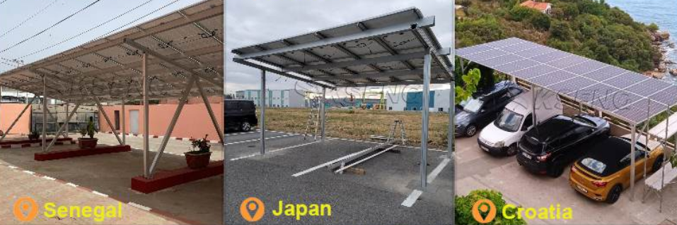Tailored Waterproof Black Aluminum Solar Carport Solutions