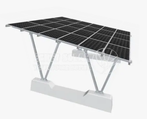 Double V-column Solar Carport Mounting System