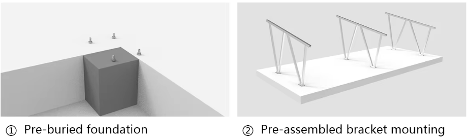 Residential Modern Design PV Solar Carport Mounting System