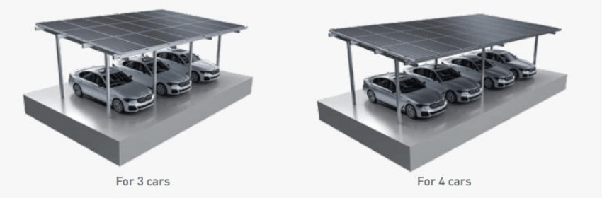 High-Strength Aluminum Solar Carport Mounting System