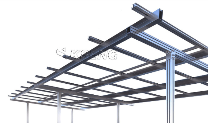 High-Strength Aluminum Solar Carport Mounting System