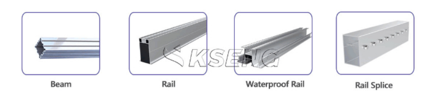 Sistema de montaje para cochera solar de aluminio de alta resistencia