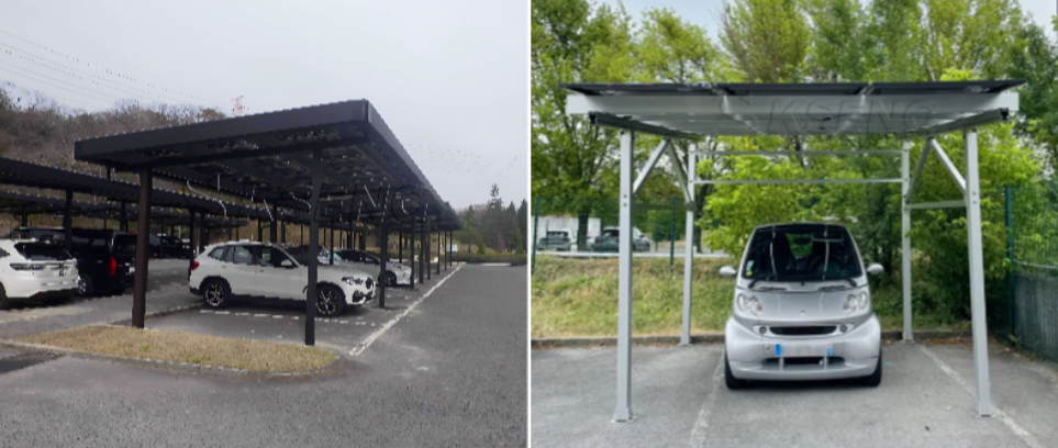 Sistema de montaje para cochera solar de aluminio de alta resistencia