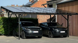 Eco-Friendly Black Aluminum Solar Carport Mounting System