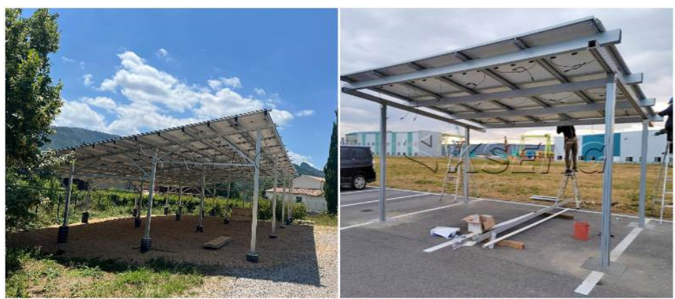 Waterproof Commercial Aluminum Solar Carport