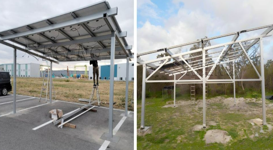 Customizable Aluminum Alloy Solar Carport Mounting Solution
