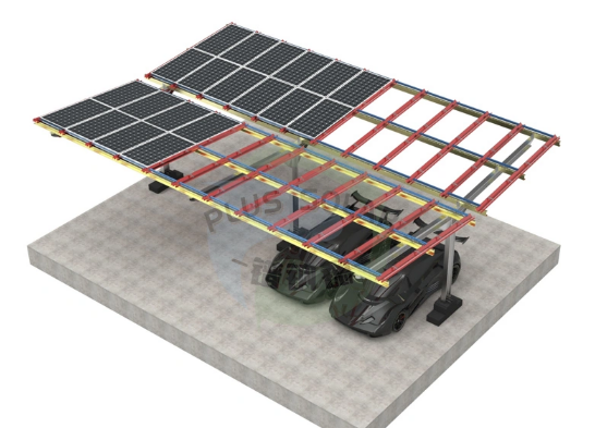 Sistemas de montaje de cocheras solares de acero