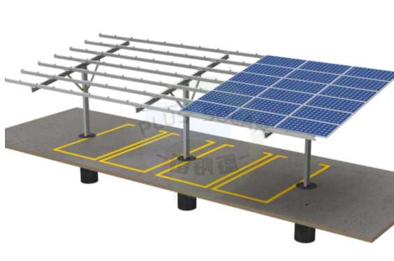 Sistemas de montaje de cocheras solares de acero