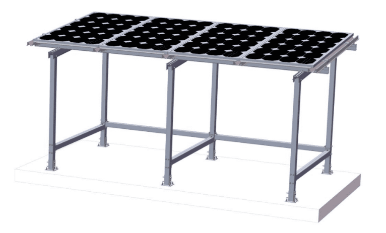 Sistema de montaje para bicicletas impermeable BS-01 BIPV AL