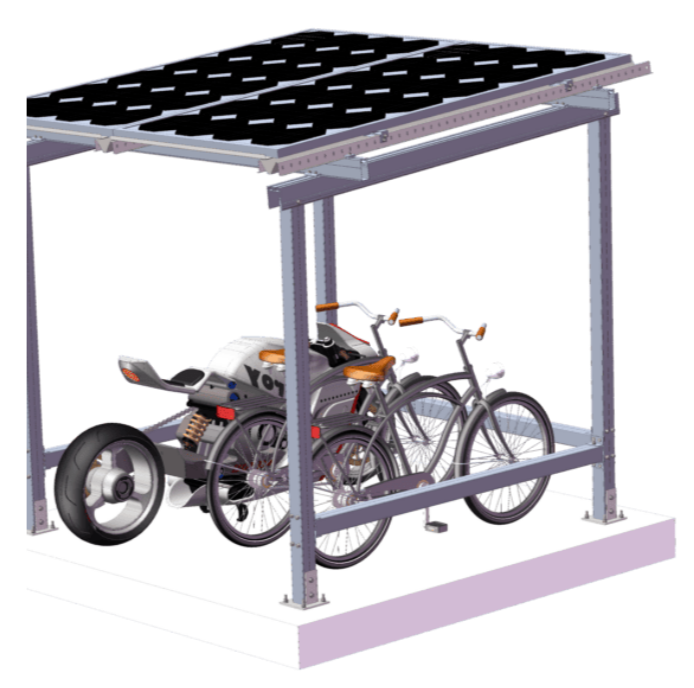 Sistema de montaje para bicicletas impermeable BS-01 BIPV AL