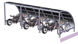 BS-02 Arc Bicycle Aluminum Mounting System Durable and Stylish Outdoor Shelter