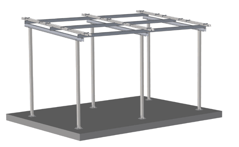 BS-03 Waterproof Shopping Cart Shed Mounting | Weatherproof Supermarket Trolley Shelter