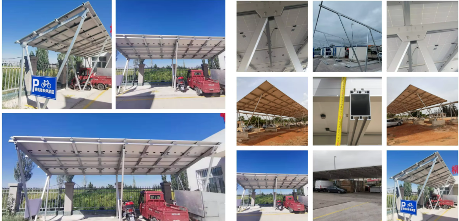 SFS-CP-05 Solar Carport Mounting Structure | Durable Aluminum PV Mount with “N” Type Design