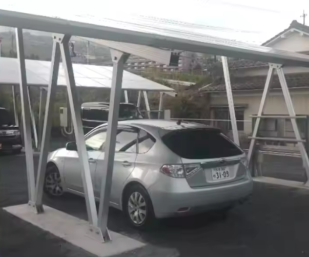 SFS-CP-03 Solar Car Park Mounting Structure | Triangular Support Design & High-Strength Materials