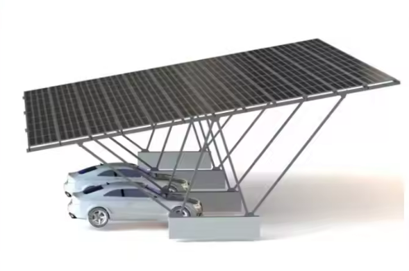SFS-CP-03 Solar Car Park Mounting Structure | Triangular Support Design & High-Strength Materials